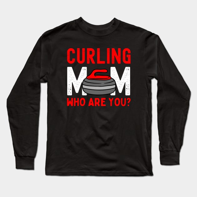 Curling Mother Long Sleeve T-Shirt by footballomatic